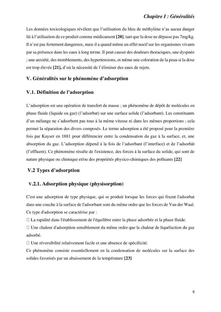 Rétention des polluants organiques par un adsorbant élaboré à base de déchets marins