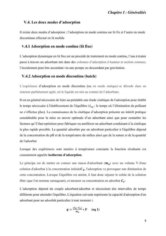 Rétention des polluants organiques par un adsorbant élaboré à base de déchets marins