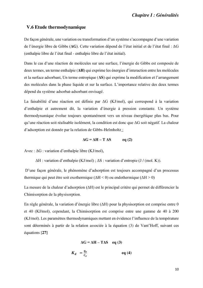 Rétention des polluants organiques par un adsorbant élaboré à base de déchets marins