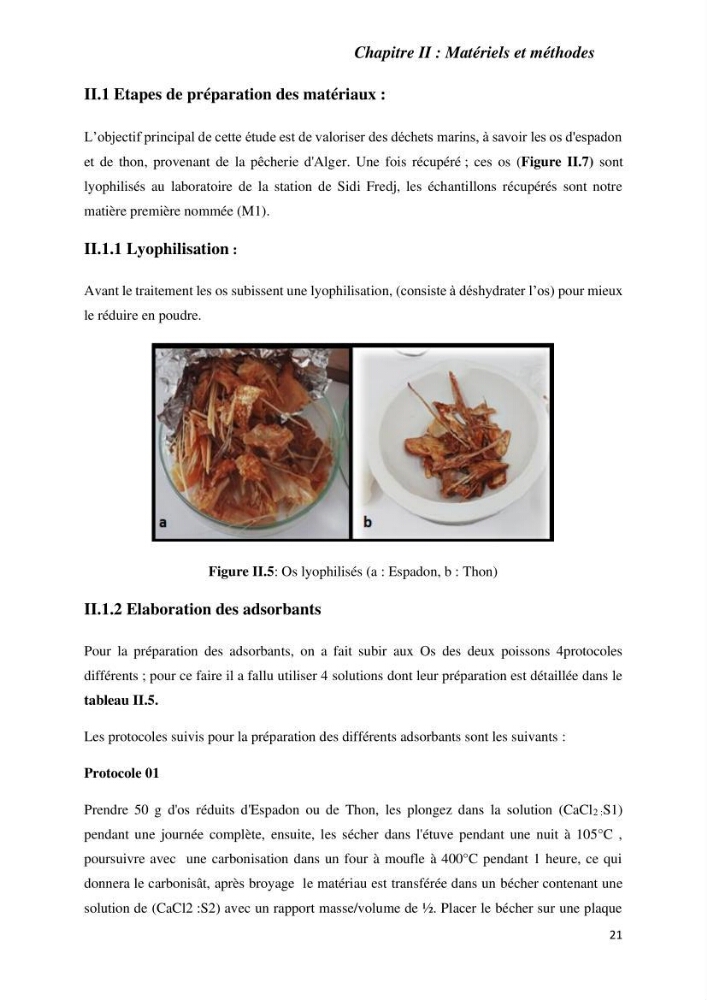 Rétention des polluants organiques par un adsorbant élaboré à base de déchets marins