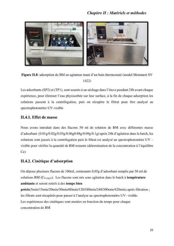 Rétention des polluants organiques par un adsorbant élaboré à base de déchets marins