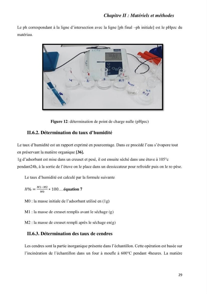 Rétention des polluants organiques par un adsorbant élaboré à base de déchets marins