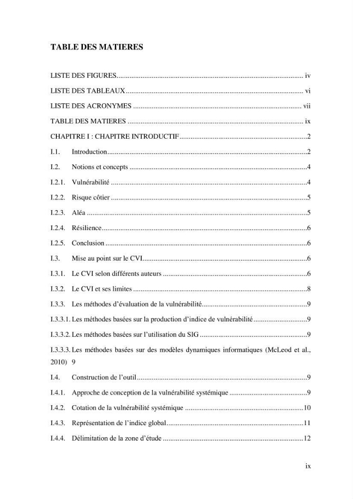 La vulnérabilité et la gestion de la zone côtière : cas de la commune de Bou-Ismail