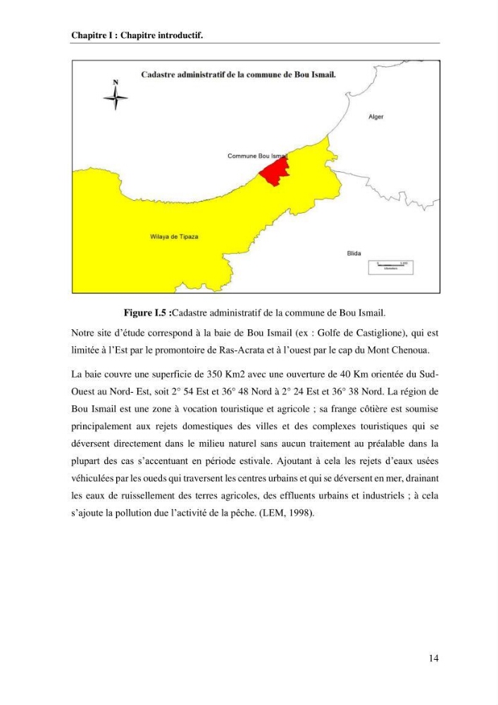 La vulnérabilité et la gestion de la zone côtière : cas de la commune de Bou-Ismail