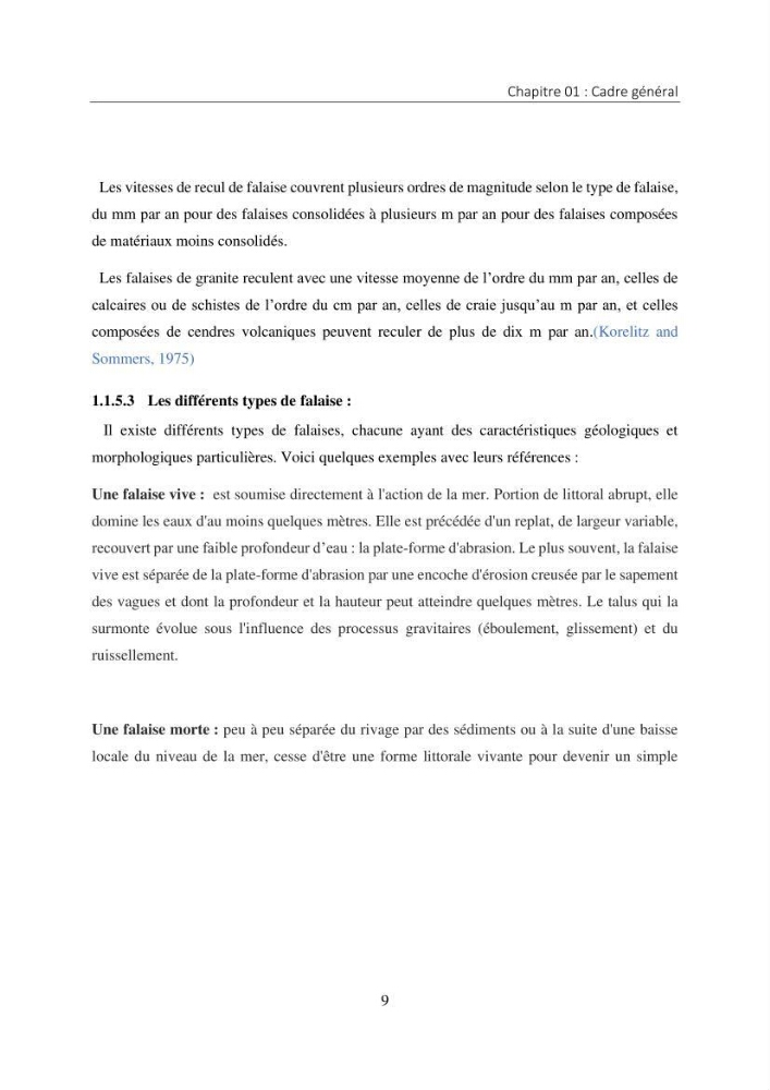 Apport des SIG pour la caractérisation des falaises littorales de la côte algérienne