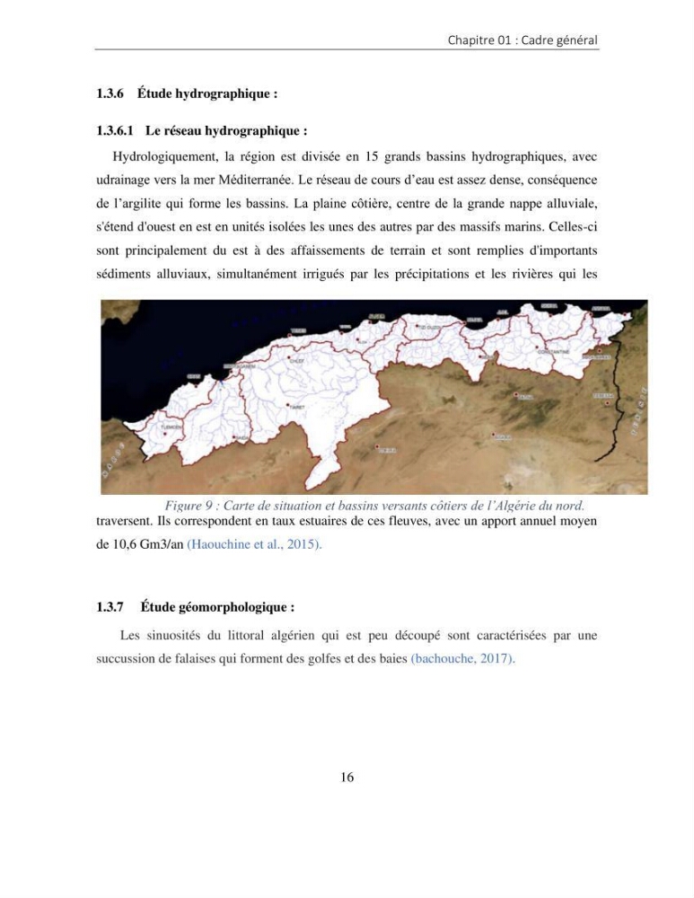 Apport des SIG pour la caractérisation des falaises littorales de la côte algérienne