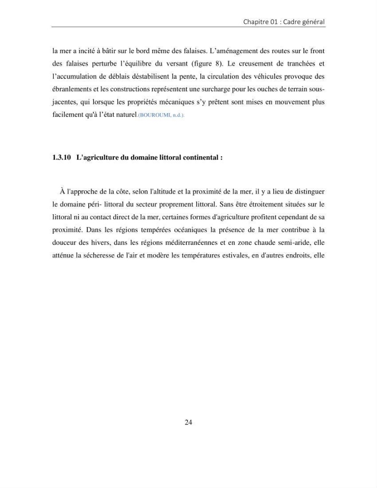 Apport des SIG pour la caractérisation des falaises littorales de la côte algérienne