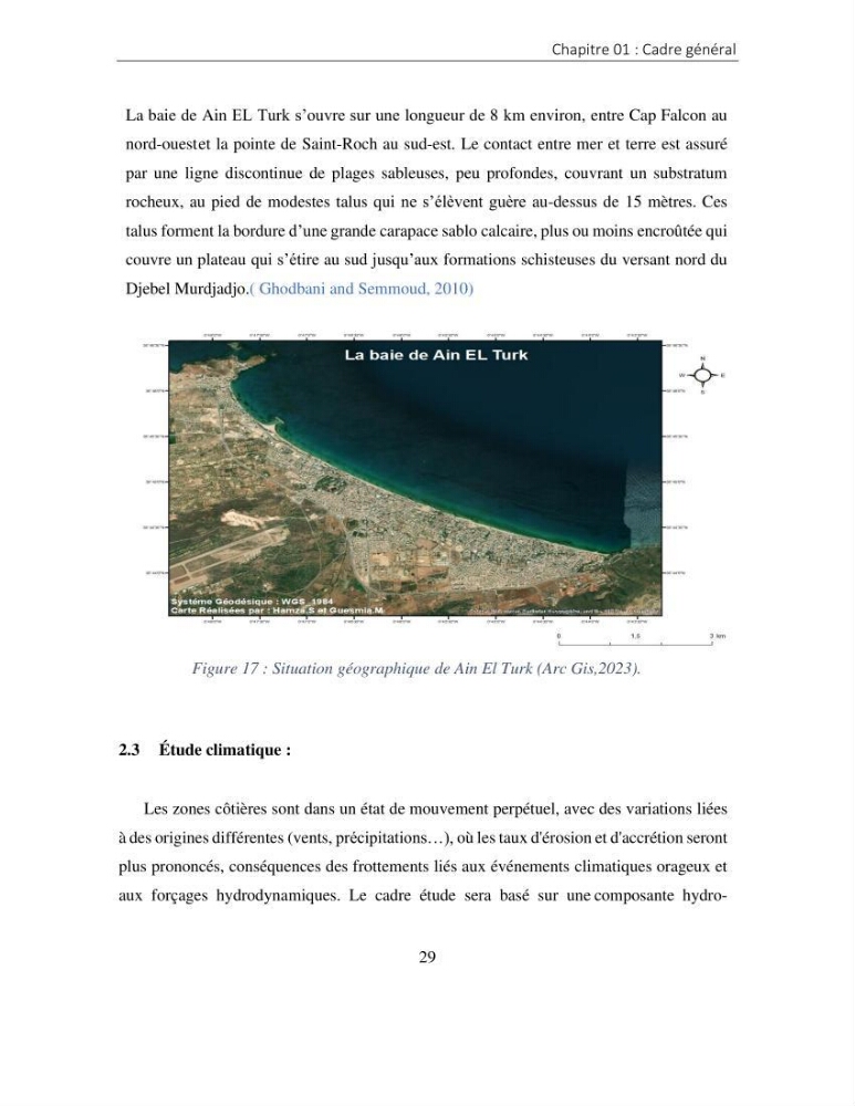 Apport des SIG pour la caractérisation des falaises littorales de la côte algérienne