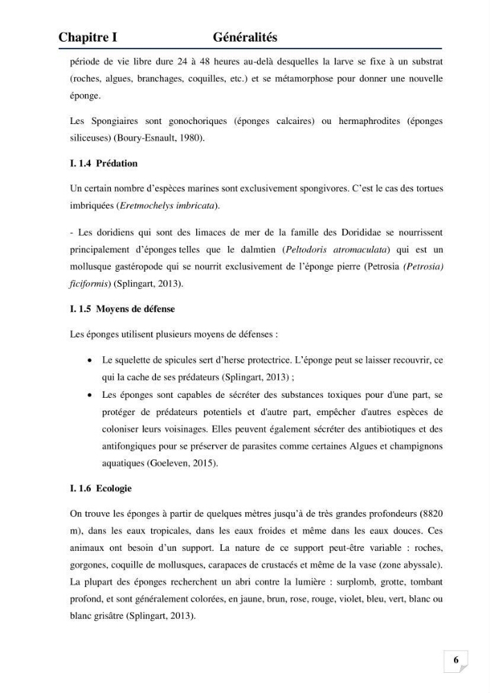 Inventaire des Spongiaires et des Bryozoaires de la côte Algérienne