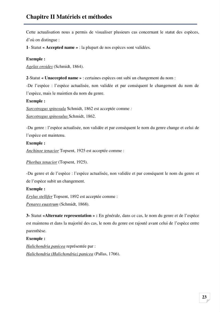 Inventaire des Spongiaires et des Bryozoaires de la côte Algérienne
