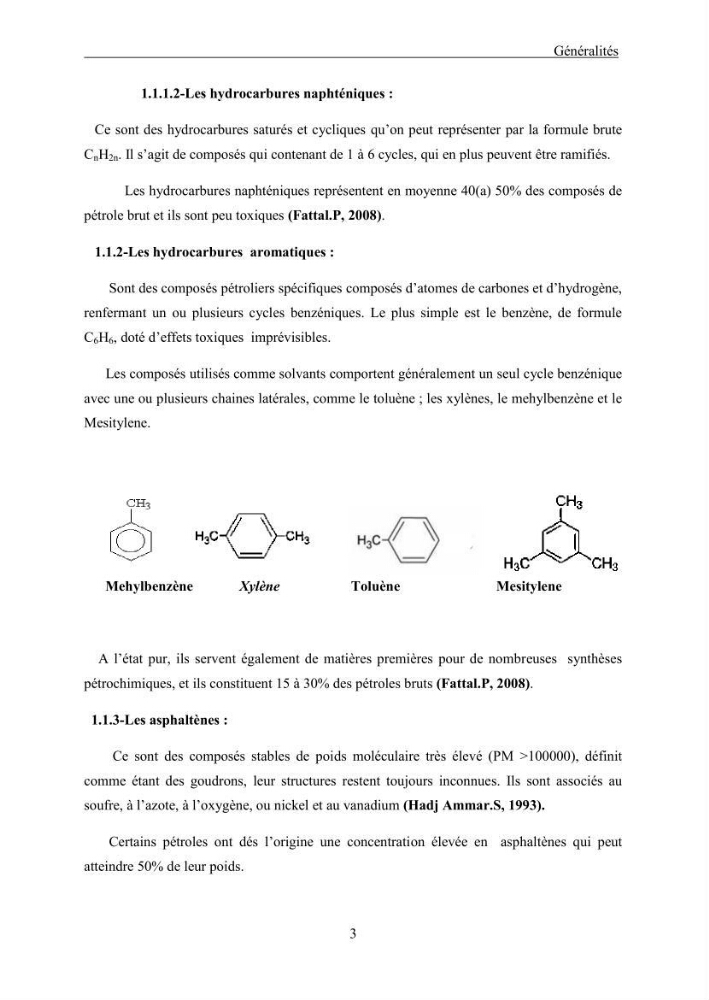 Extraction des Hydrocarbures aliphatiques dans l\'eau de mer