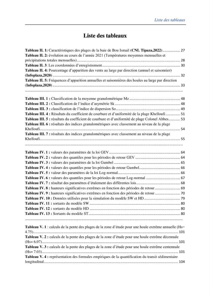 Impact des évenement extrêmes sur le transport sédimentaire longitudinal: cas d\'étude de la région Algéroise