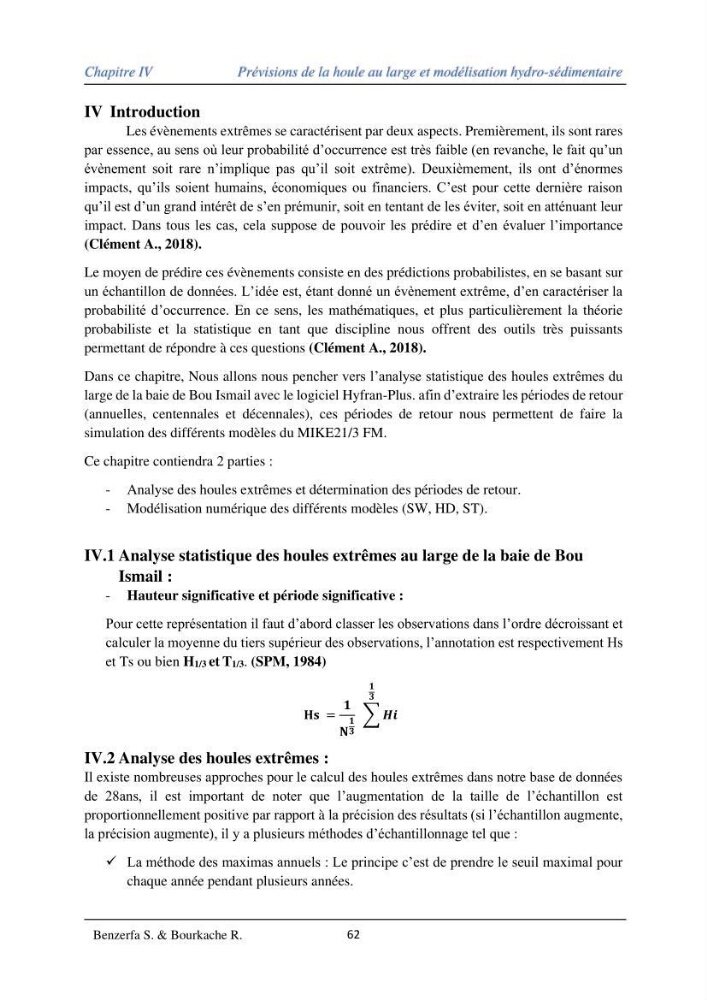 Impact des évenement extrêmes sur le transport sédimentaire longitudinal: cas d\'étude de la région Algéroise