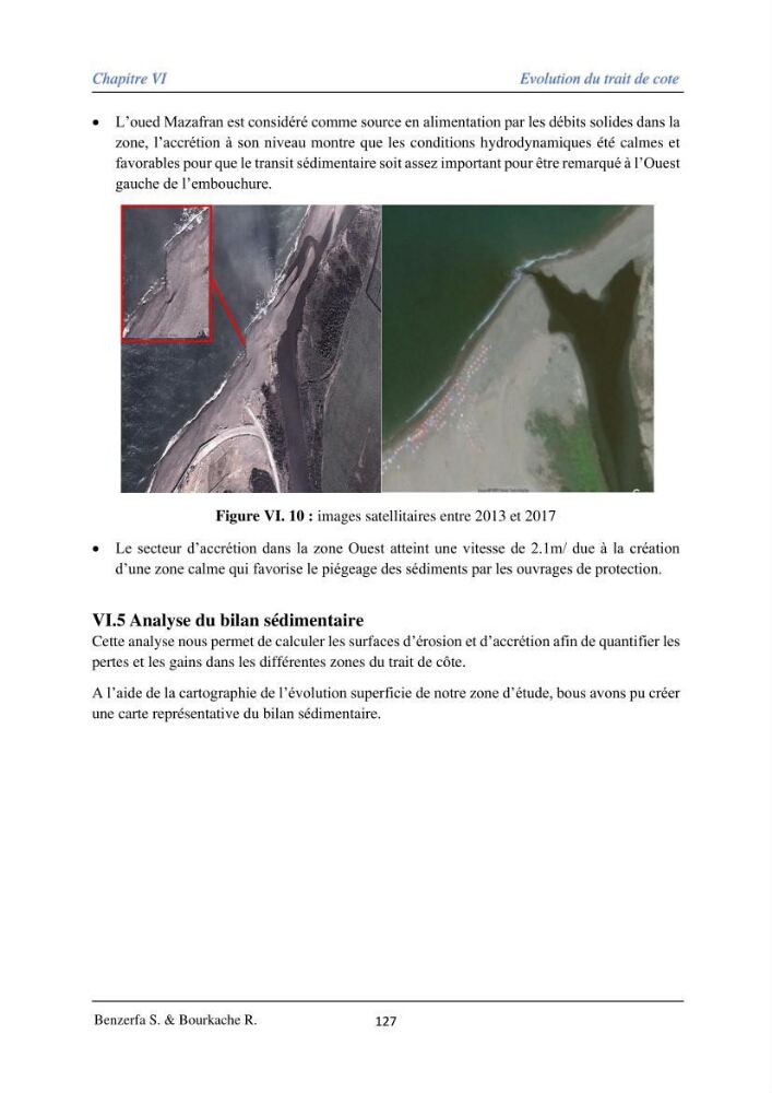 Impact des évenement extrêmes sur le transport sédimentaire longitudinal: cas d\'étude de la région Algéroise