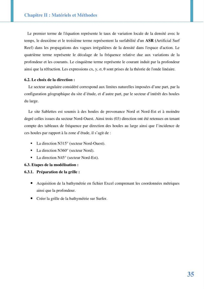 Etude prospective de l\'impact des aménagement de la plage des Sablettes: