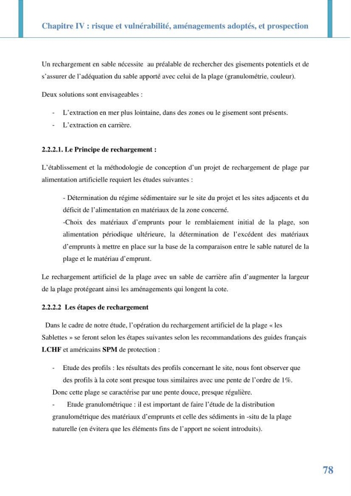 Etude prospective de l\'impact des aménagement de la plage des Sablettes: