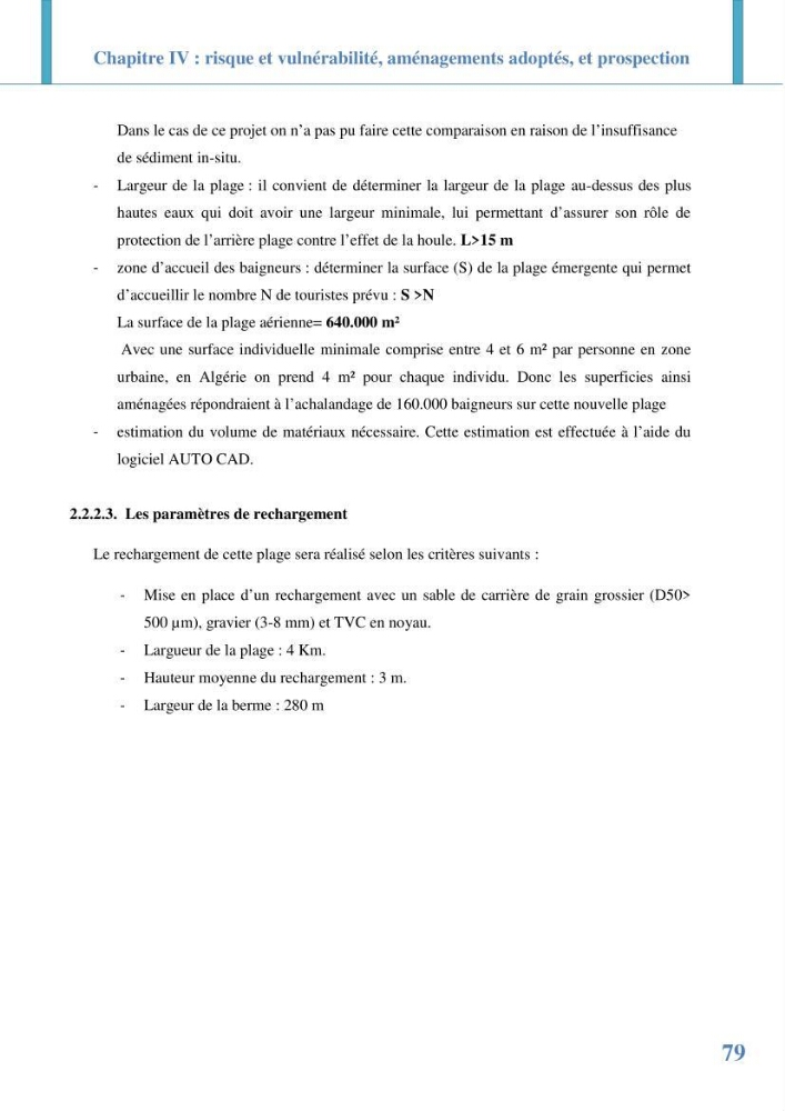Etude prospective de l\'impact des aménagement de la plage des Sablettes: