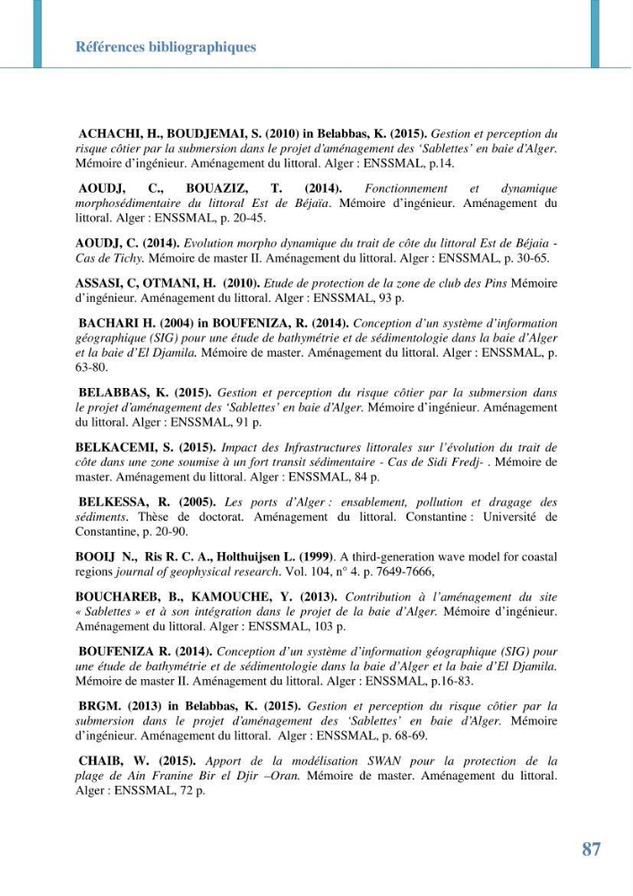 Etude prospective de l\'impact des aménagement de la plage des Sablettes: