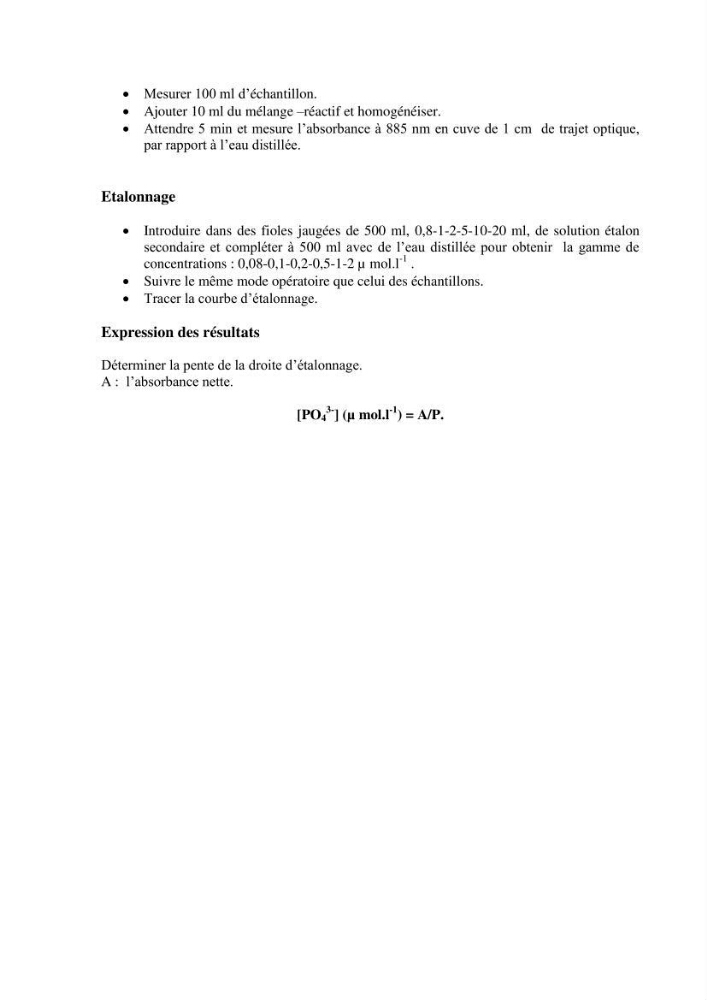 Etude physico-chimique du plan d\'eau du barrage de Boukourdane (wilaya de Tipaza)