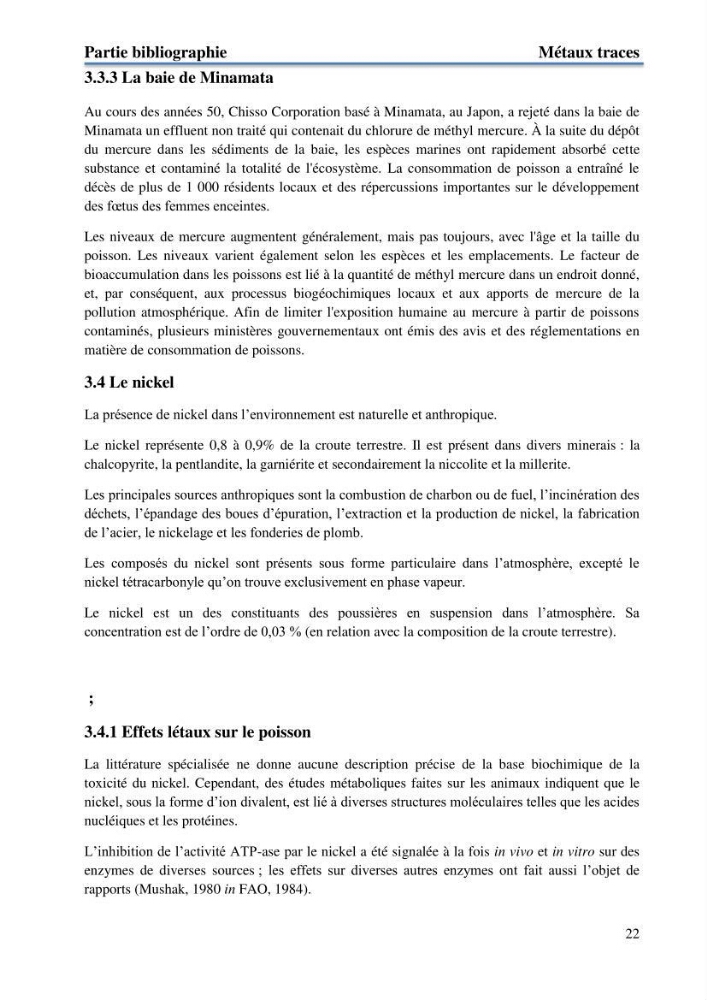 Etude du processus de dépollution d\'une eau contaminée par le cadmium par l\'utilisation de matériaux inorganiques:
