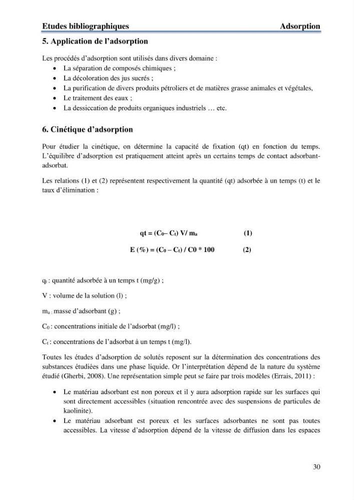 Etude du processus de dépollution d\'une eau contaminée par le cadmium par l\'utilisation de matériaux inorganiques: