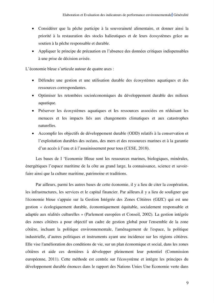 Elaboration des indicateurs de performance environnementale pour l’évaluation d’un port vert en Algérie