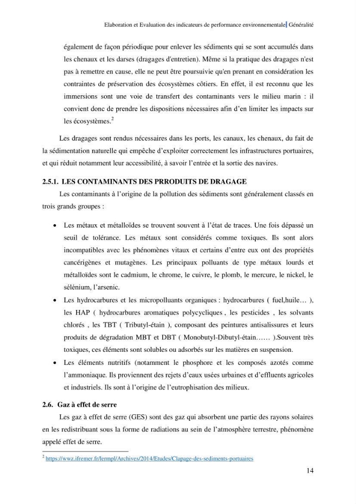 Elaboration des indicateurs de performance environnementale pour l’évaluation d’un port vert en Algérie