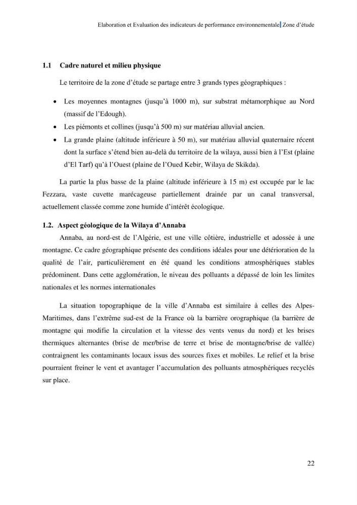 Elaboration des indicateurs de performance environnementale pour l’évaluation d’un port vert en Algérie