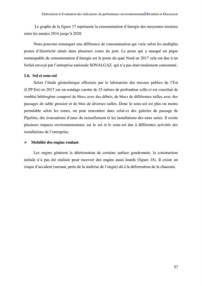 Elaboration des indicateurs de performance environnementale pour l’évaluation d’un port vert en Algérie