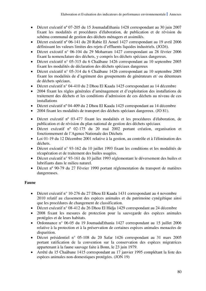 Elaboration des indicateurs de performance environnementale pour l’évaluation d’un port vert en Algérie
