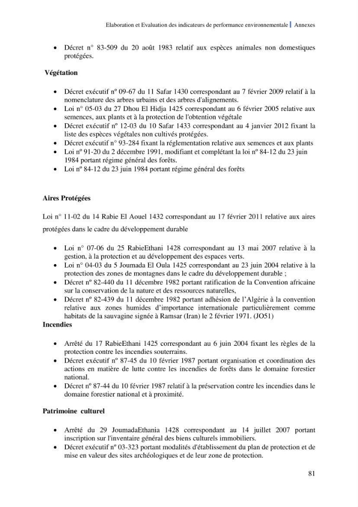 Elaboration des indicateurs de performance environnementale pour l’évaluation d’un port vert en Algérie
