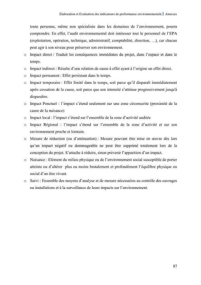 Elaboration des indicateurs de performance environnementale pour l’évaluation d’un port vert en Algérie