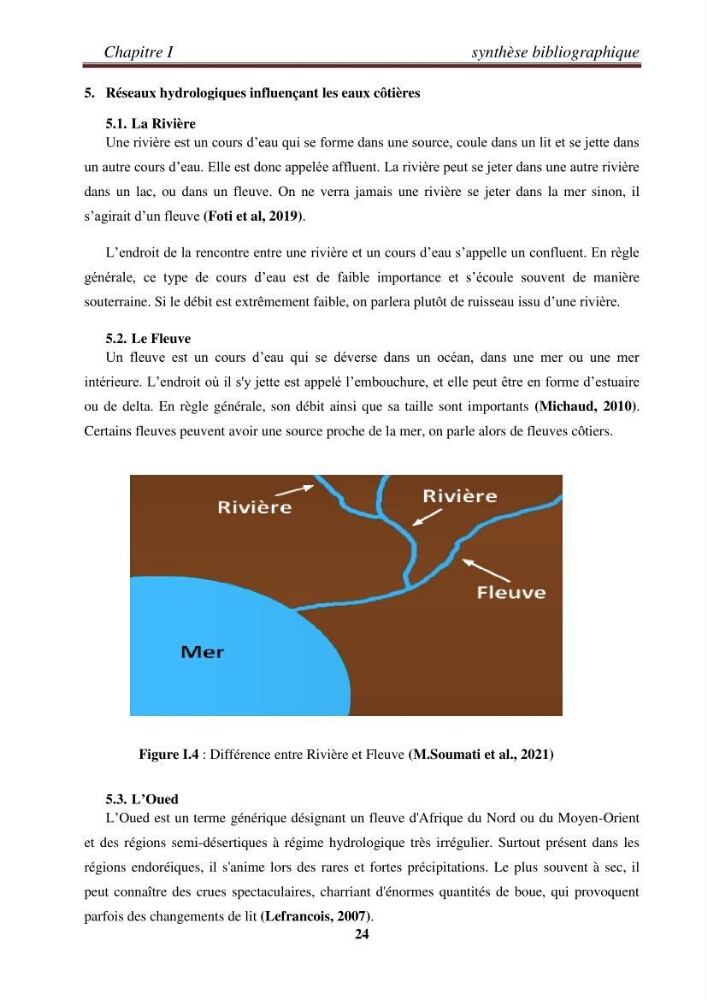 Etude de la cinématique côtière du littoral Ouest de la wilaya de Tipasa (Sidi Ghiles à Damous)