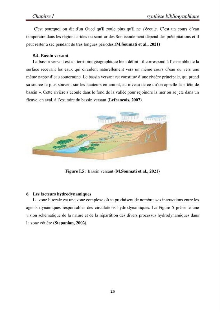 Etude de la cinématique côtière du littoral Ouest de la wilaya de Tipasa (Sidi Ghiles à Damous)