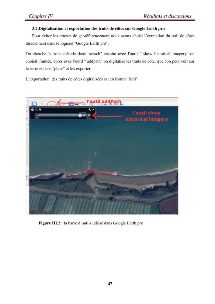 Etude de la cinématique côtière du littoral Ouest de la wilaya de Tipasa (Sidi Ghiles à Damous)