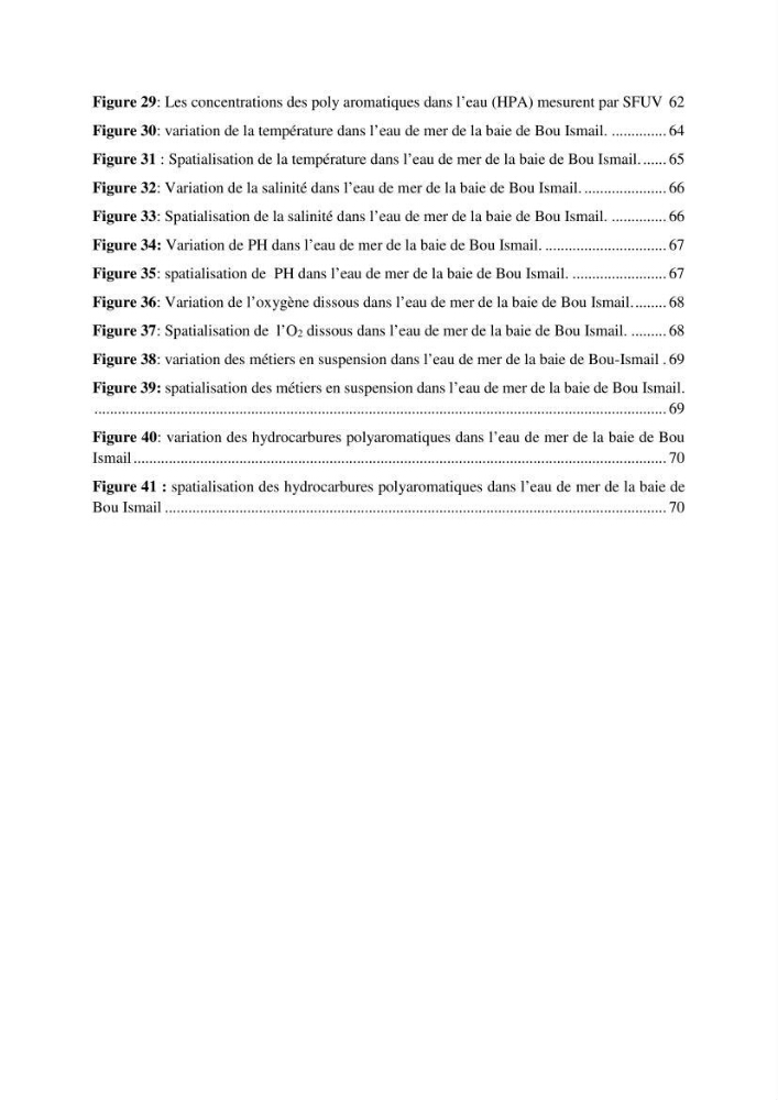 Evaluation de la pollution marine par les hydrocarbures dans la baie d\'Alger et la baie de Bou-Ismail