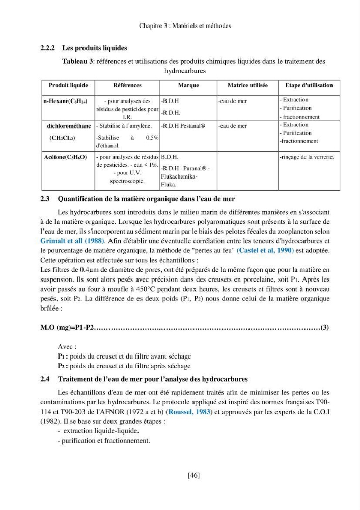 Evaluation de la pollution marine par les hydrocarbures dans la baie d\'Alger et la baie de Bou-Ismail