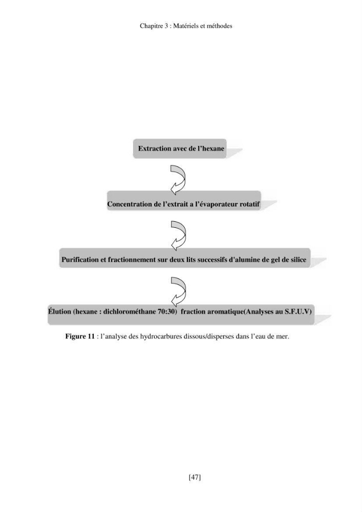Evaluation de la pollution marine par les hydrocarbures dans la baie d\'Alger et la baie de Bou-Ismail