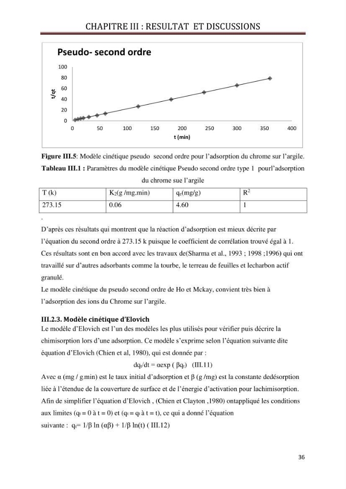 Etude d\'un phénomène de dépollution des eaux contaminées par chrome: