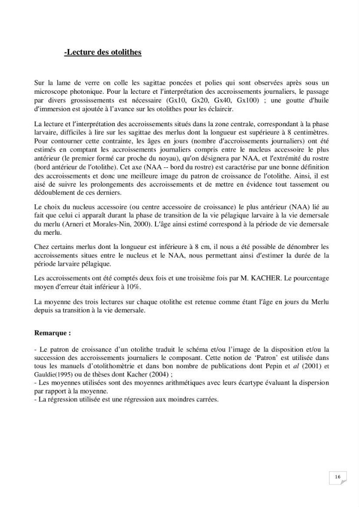 Présentation de la pêcherie du Merlu à Jijel et Bejaia et contribution à l\'étude de la croissance journalière des juveniles de merlu dans la baie de Jijel