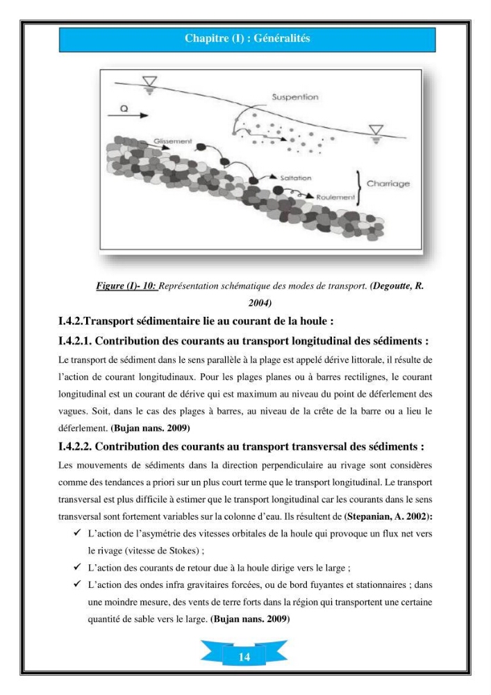 Influence de promontoire rocheux (cap Matifou) sur les processus hydrosédimentaire de la plage Tamenfoust-Est: