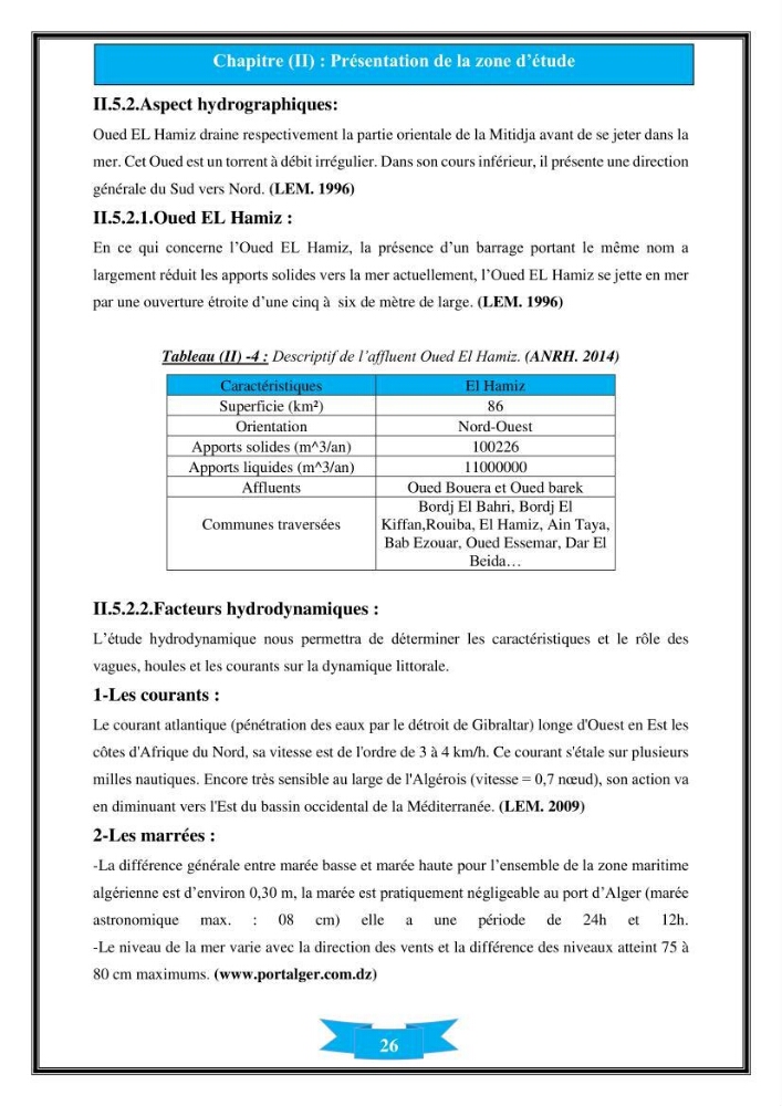 Influence de promontoire rocheux (cap Matifou) sur les processus hydrosédimentaire de la plage Tamenfoust-Est: