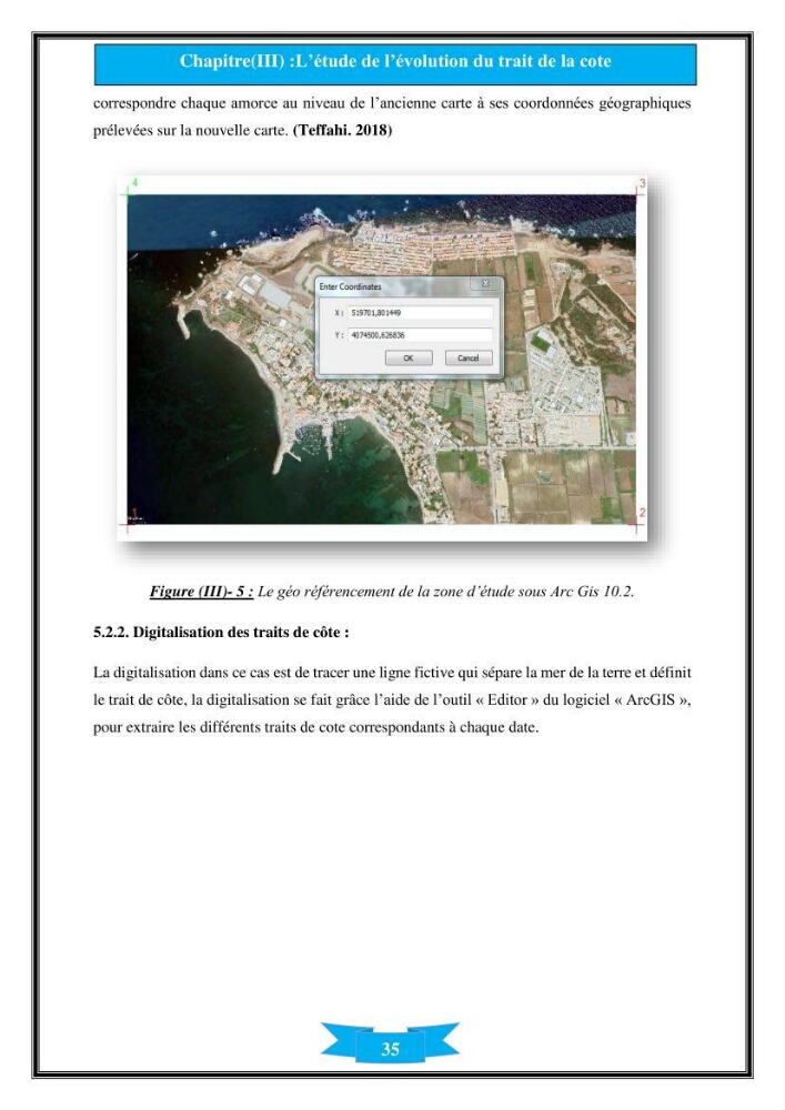Influence de promontoire rocheux (cap Matifou) sur les processus hydrosédimentaire de la plage Tamenfoust-Est: