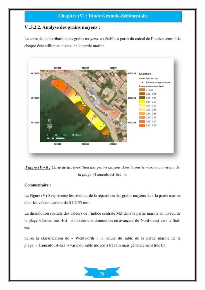 Influence de promontoire rocheux (cap Matifou) sur les processus hydrosédimentaire de la plage Tamenfoust-Est:
