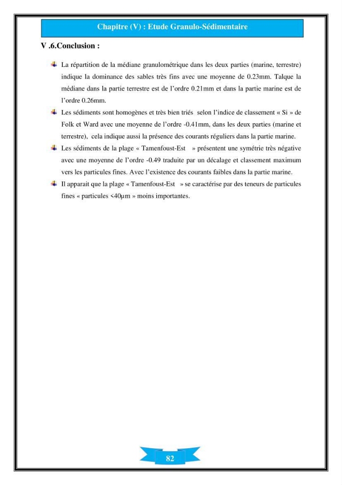 Influence de promontoire rocheux (cap Matifou) sur les processus hydrosédimentaire de la plage Tamenfoust-Est: