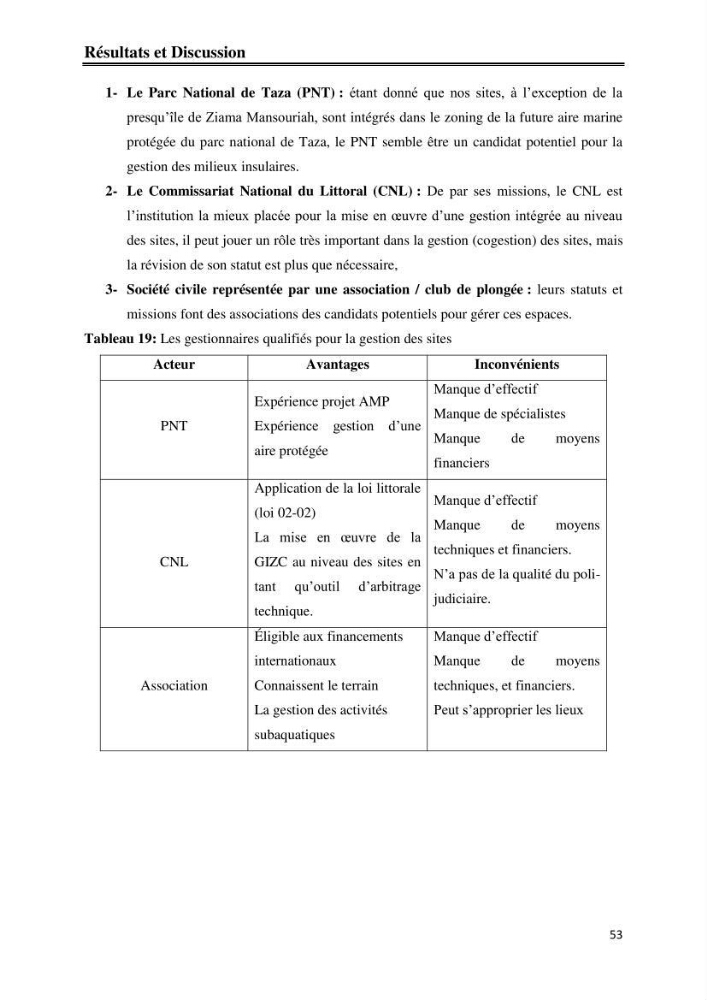 Milieux insulaires, quel avenir? étude d\'intégration des iles et ilots dans le processus de gouvernance de la future aire marine protégée du Parc National de Taza-Jijel