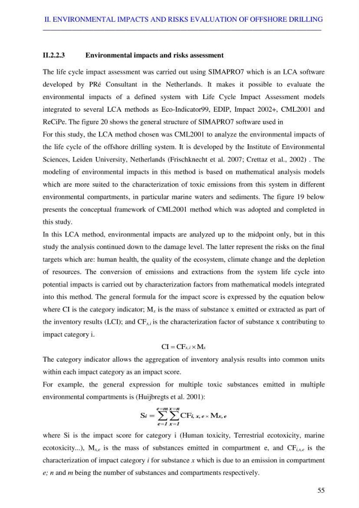 Coupled modeling of environmental impacts and risks of offshore exploration drilling bay life cycle assessment: case study Skikda coastline
