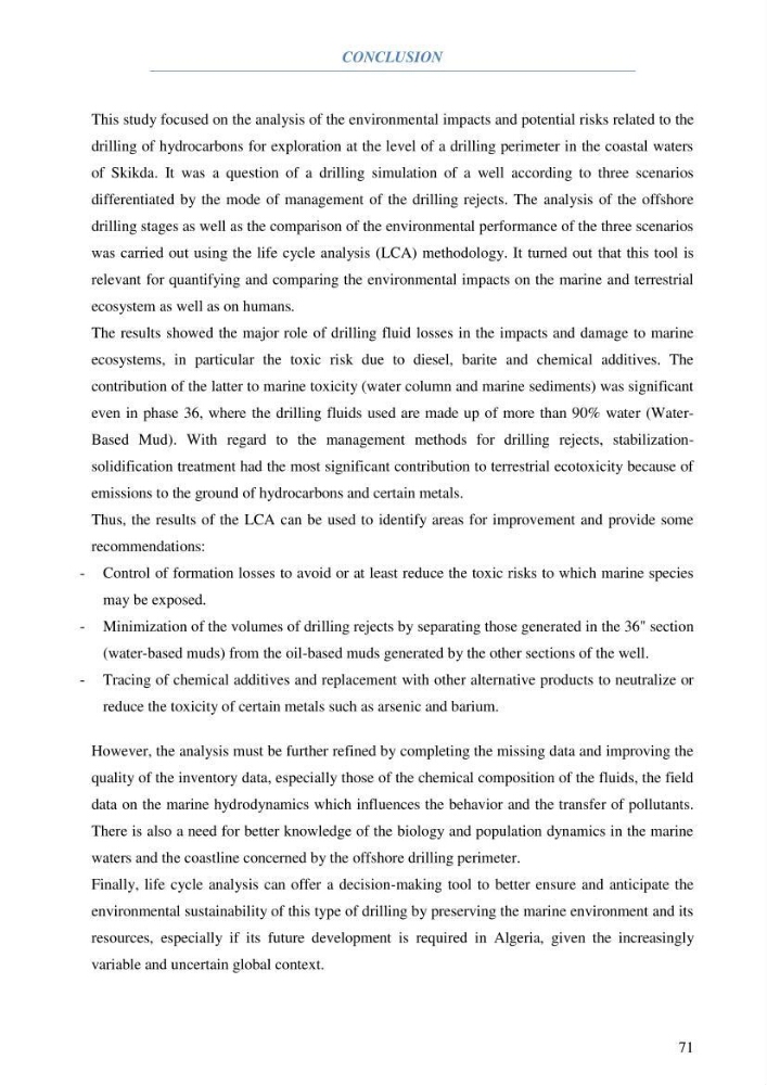 Coupled modeling of environmental impacts and risks of offshore exploration drilling bay life cycle assessment: case study Skikda coastline