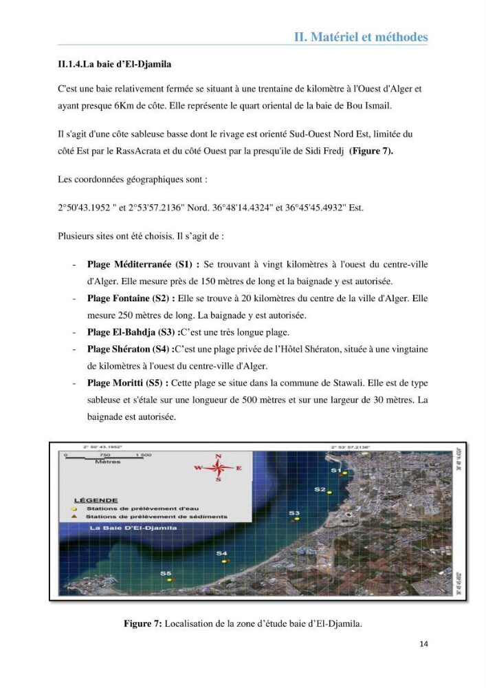 Analyse microbiologique et évaluation de la résistance aux antibiotiques des eaux de plages algéroises.