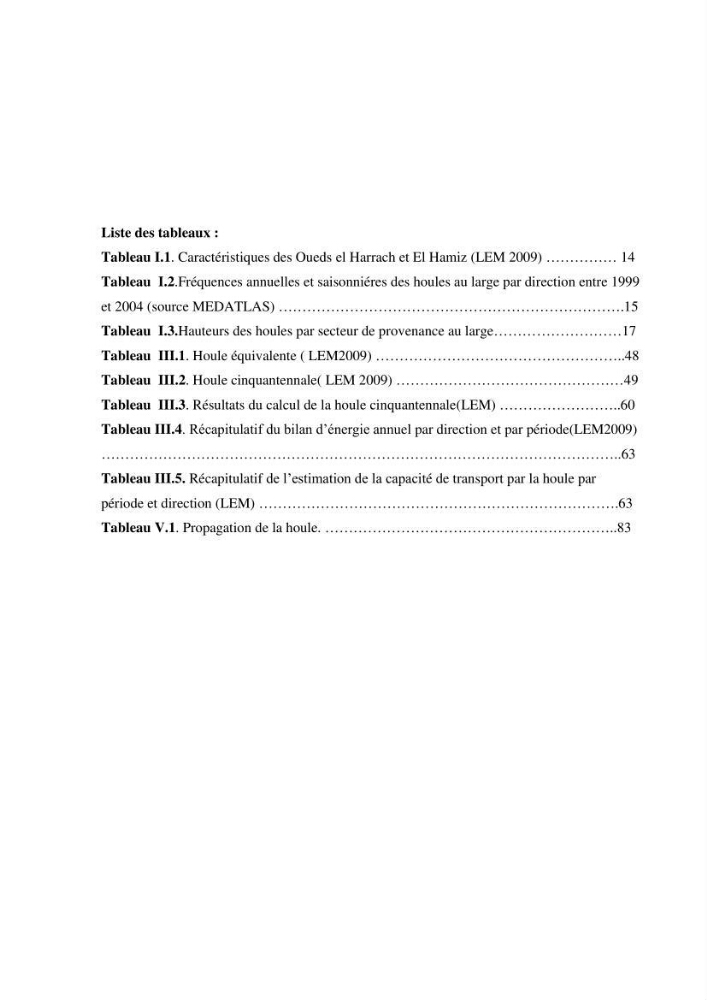 Etude de protection de la zone de LIDO Mohammedia (Alger)